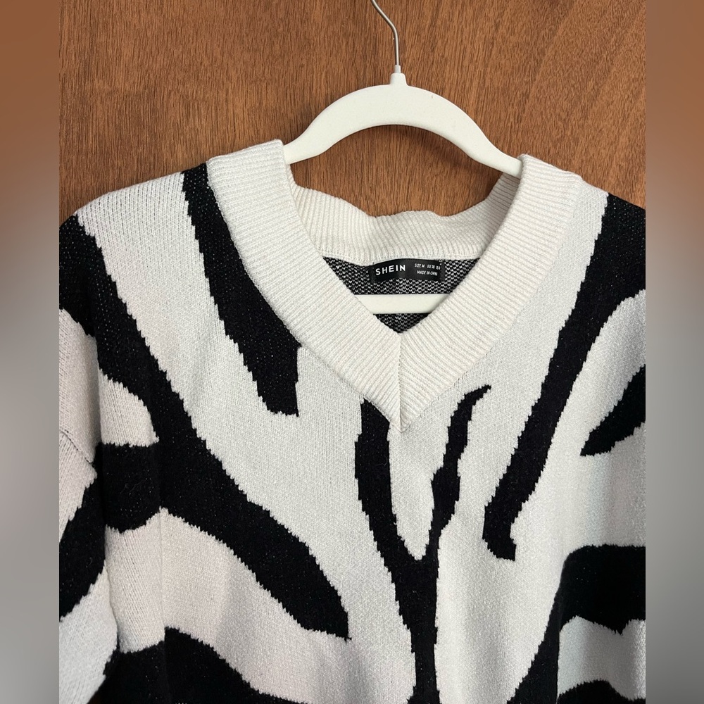 Zebra print sweater